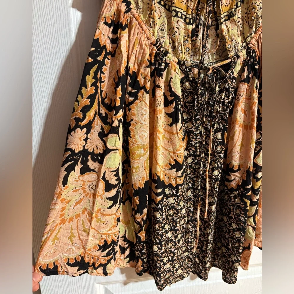 Free People Intimately Bali Mariposa Patterned Colourful Mini Slip Dress Medium - Picture 10 of 16